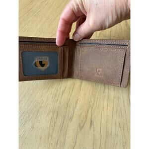 GSOIAX Slim Brown Wallet Men’s Rfid Blocking Carbon Fiber Wallets Xtra Slots